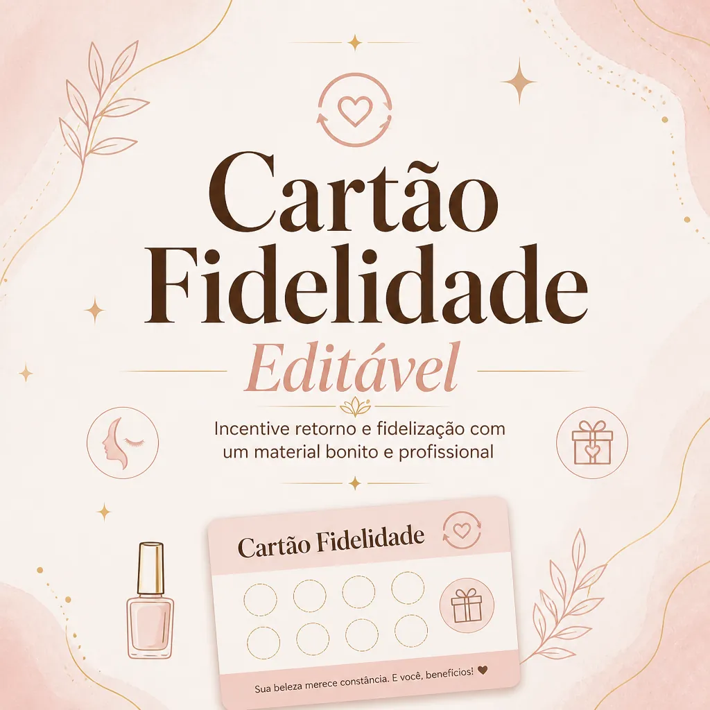 Cartão Fidelidade Editável